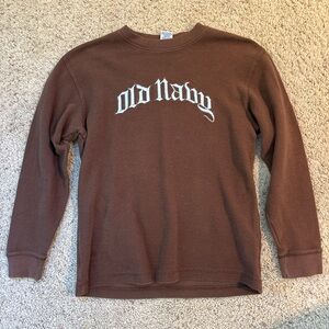 Old Navy Chocolate Long Sleeve Top